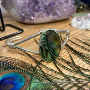 Green Abalone Shell Bracelet